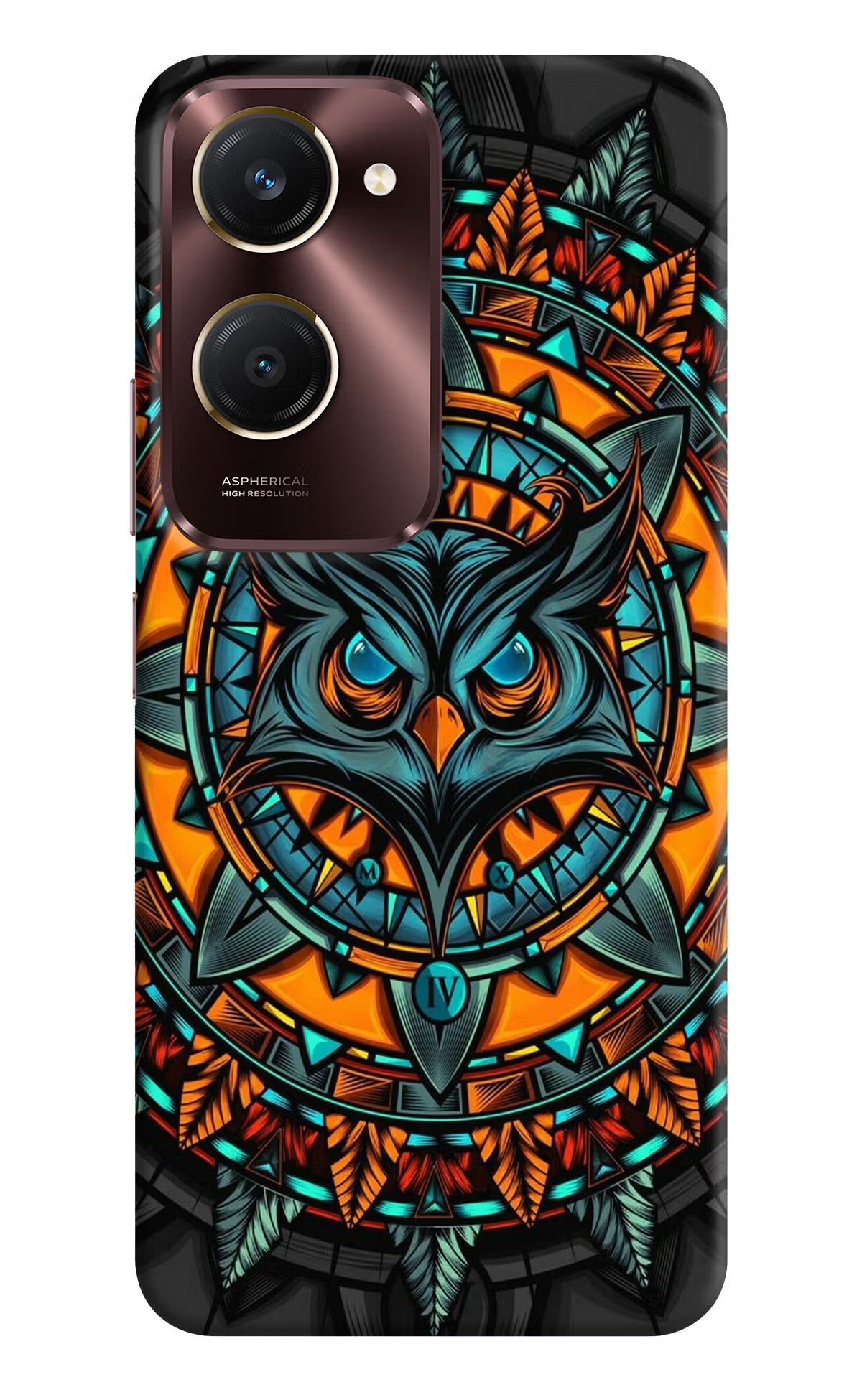 Angry Owl Art Vivo Y28e 5G Back Cover