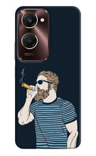 Smoking Vivo Y28e 5G Hard Case Back Cover by Casekaro