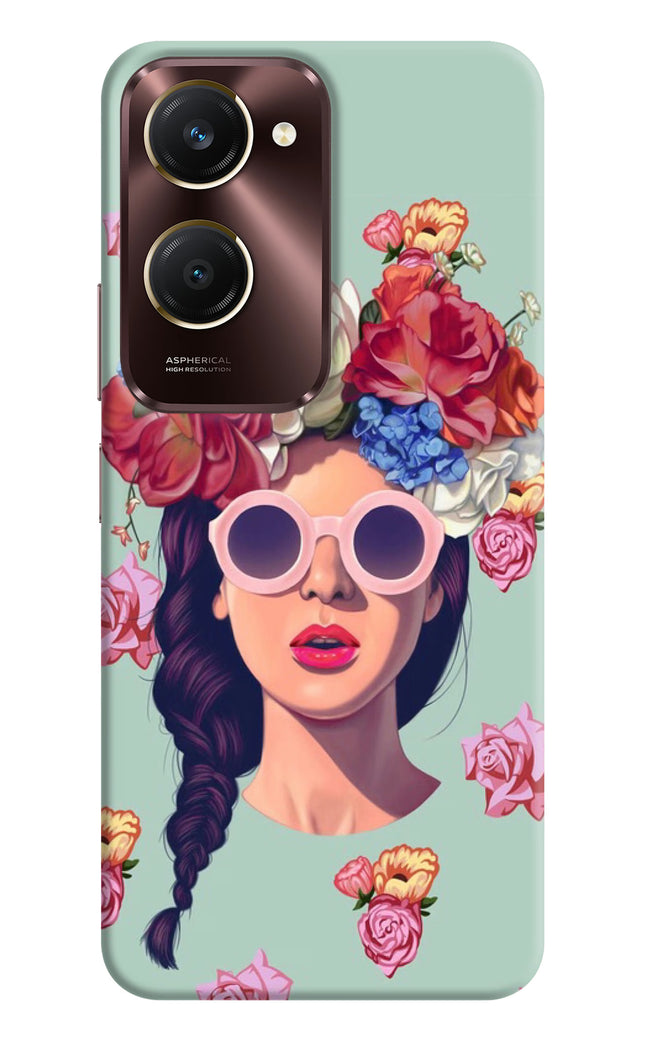 Pretty Girl Vivo Y28e 5G Hard Case Back Cover by Casekaro