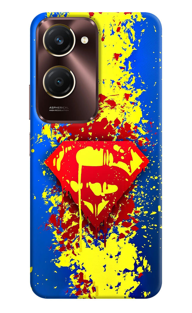 Superman logo Vivo Y28e 5G Hard Case Back Cover by Casekaro