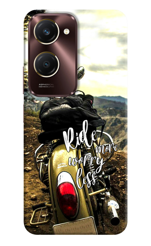 Ride More Worry Less Vivo Y28e 5G Hard Case Back Cover by Casekaro