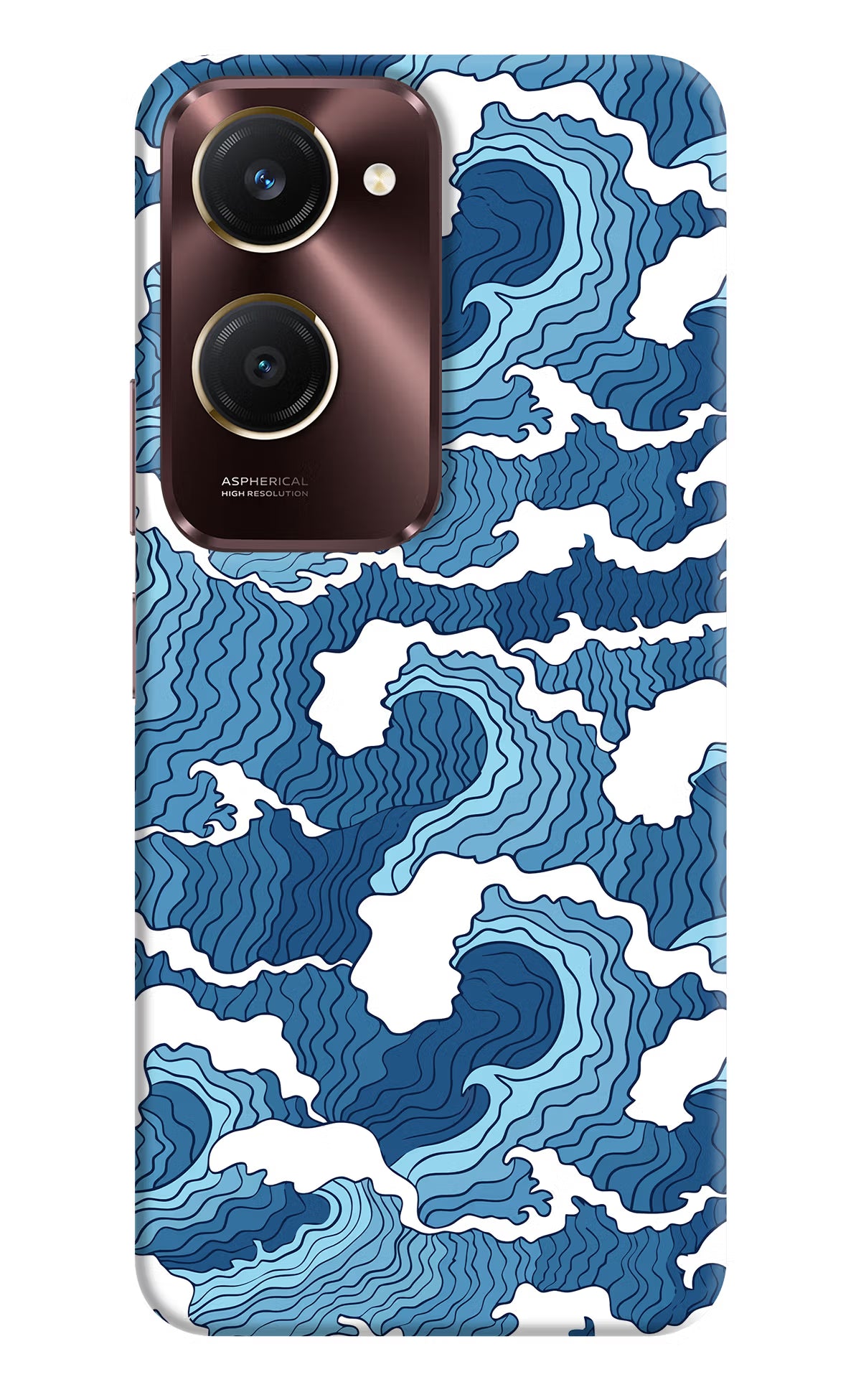 Blue Waves Vivo Y28e 5G Back Cover
