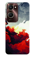 Fire Cloud Vivo Y28e 5G Hard Case Back Cover by Casekaro