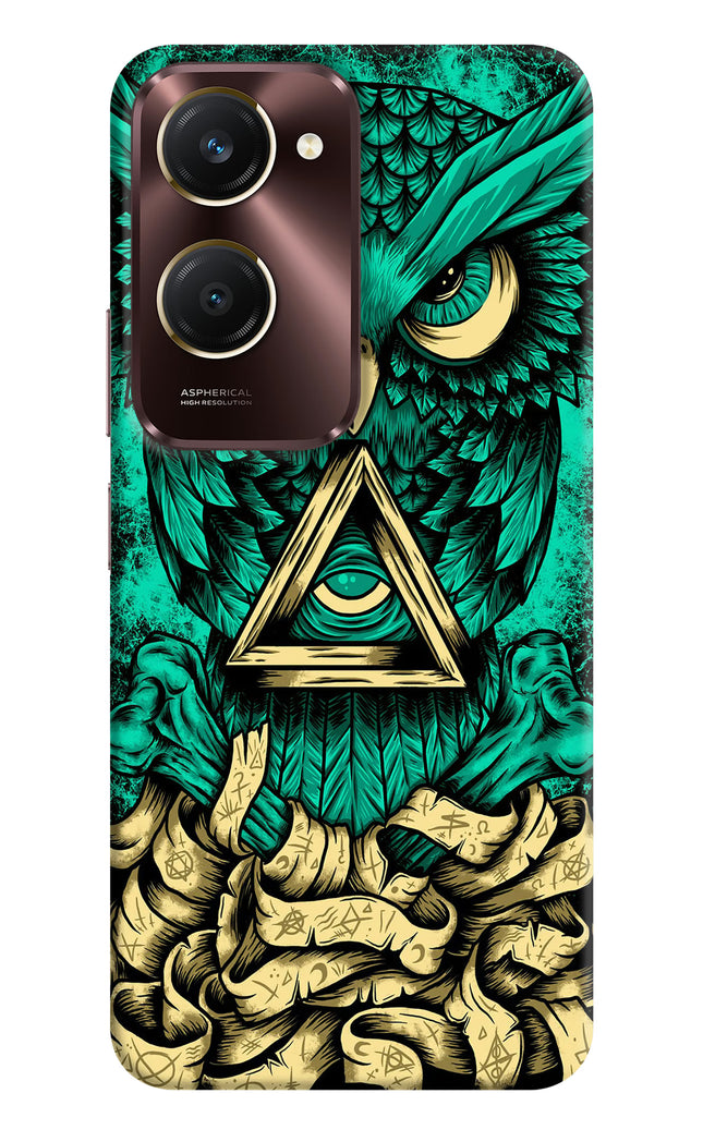 Green Owl Vivo Y28e 5G Hard Case Back Cover by Casekaro