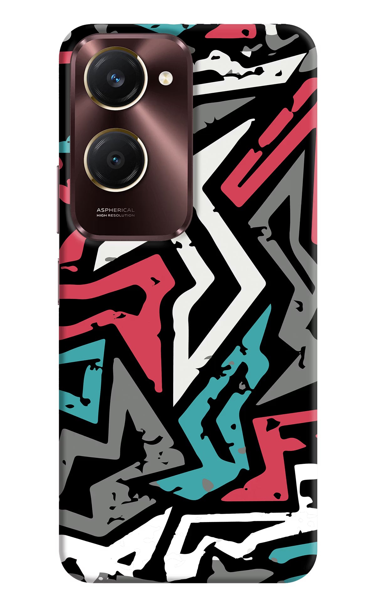 Geometric Graffiti Vivo Y28e 5G Back Cover