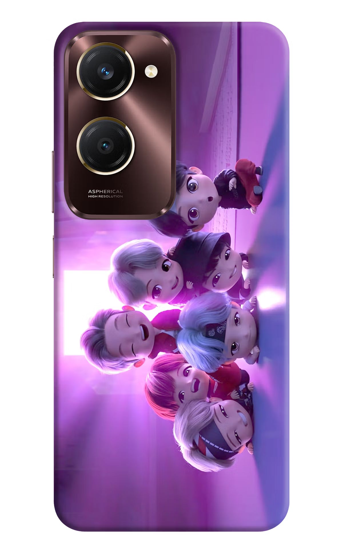 BTS Chibi Vivo Y28e 5G Back Cover