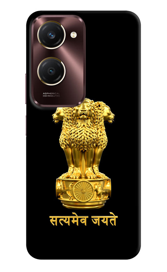Satyamev Jayate Golden Vivo Y28e 5G Hard Case Back Cover by Casekaro