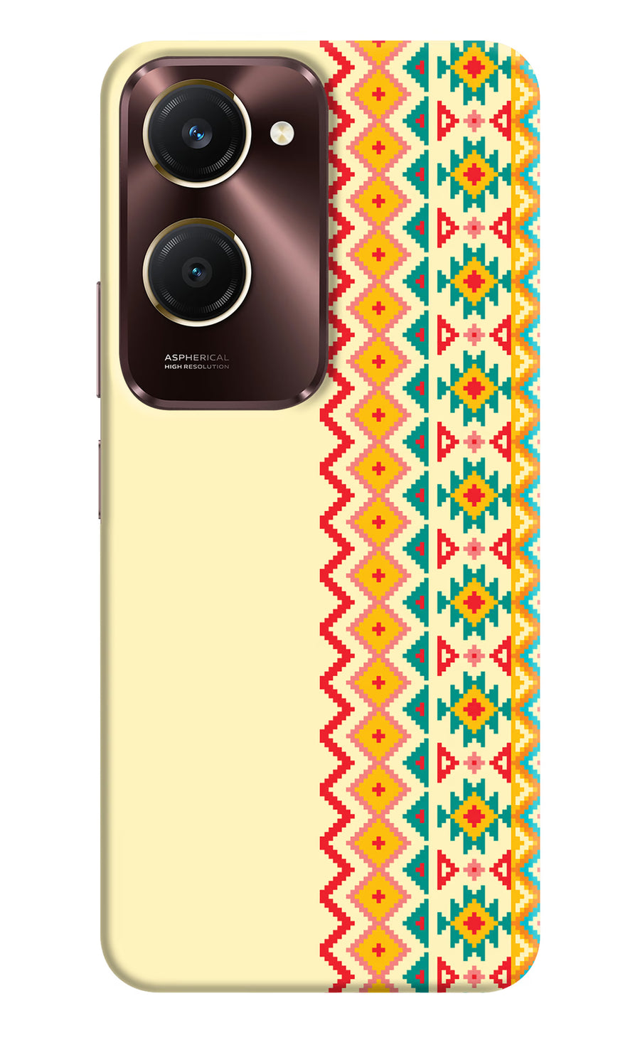 Ethnic Seamless Vivo Y28e 5G Back Cover, Hard case