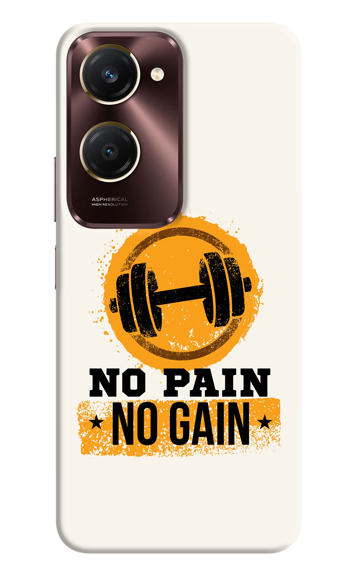 No Pain No Gain Vivo Y28e 5G Back Cover