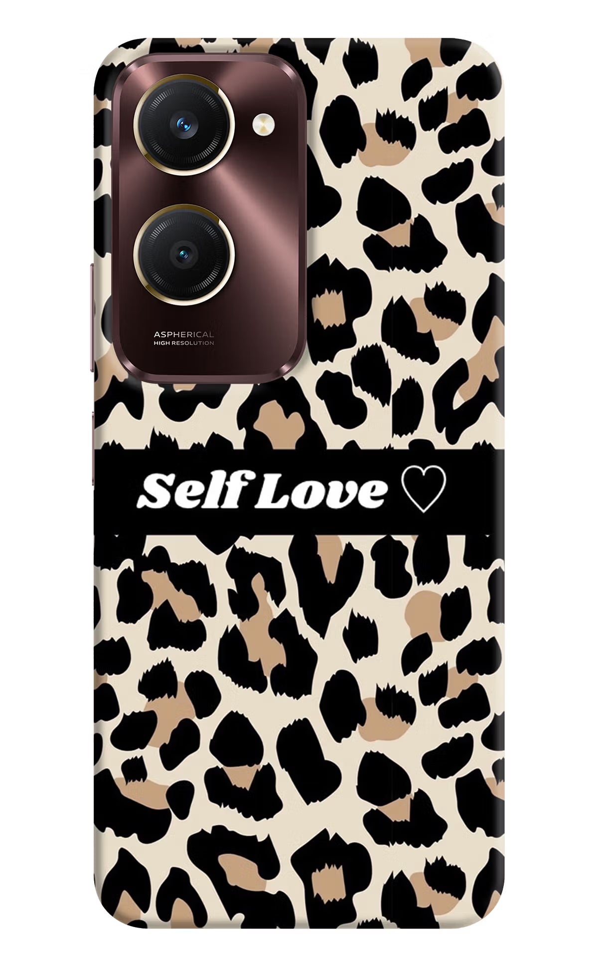 Leopard Print Self Love Vivo Y28e 5G Back Cover