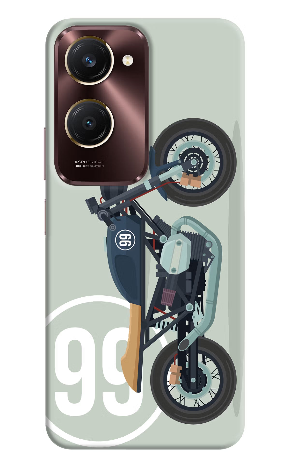 Classic Cafe Racer 99 Vivo Y28e 5G Back Cover