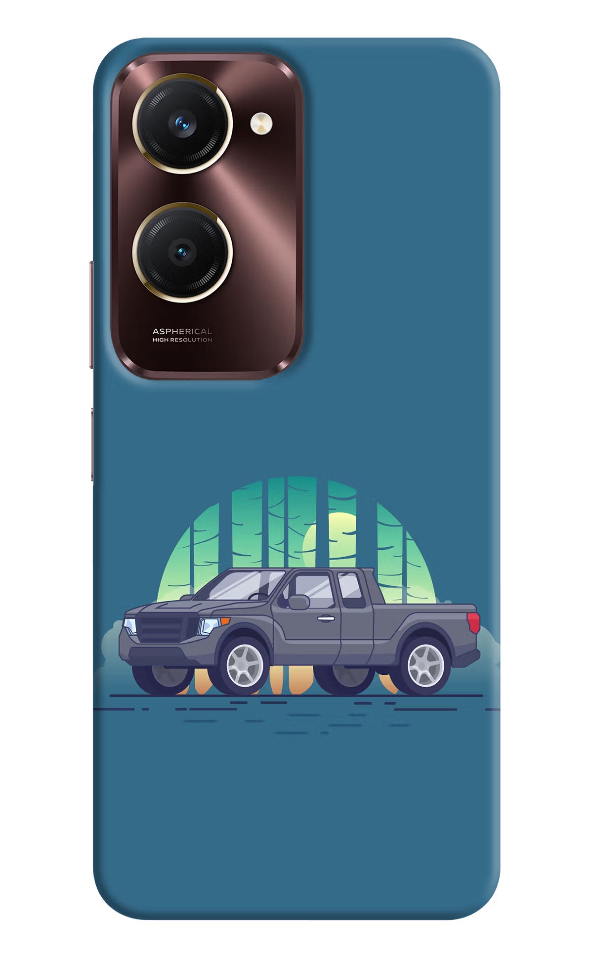 Retro Garage Vibe Vivo Y28e 5G Back Cover