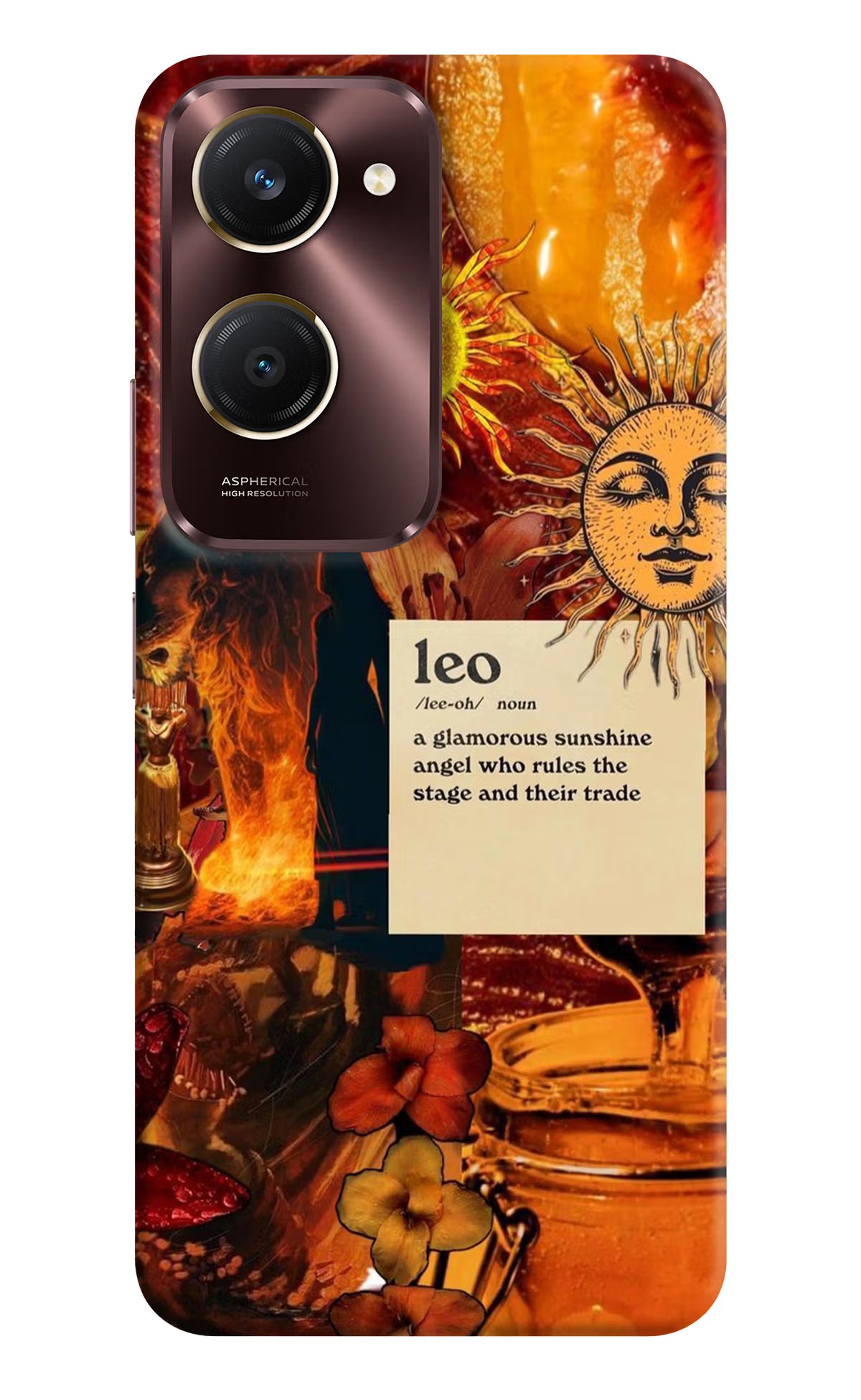 Leo Zodiac Vivo Y28e 5G Back Cover