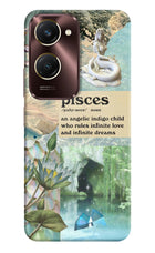 Pisces Zodiac Vivo Y28e 5G Hard Case Back Cover by Casekaro