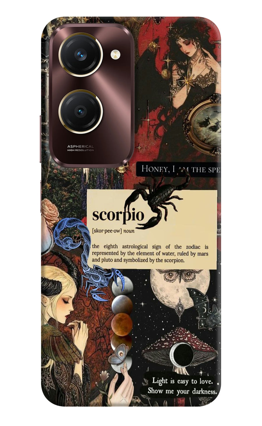 Scorpio Zodiac Vivo Y28e 5G Back Cover, Hard case