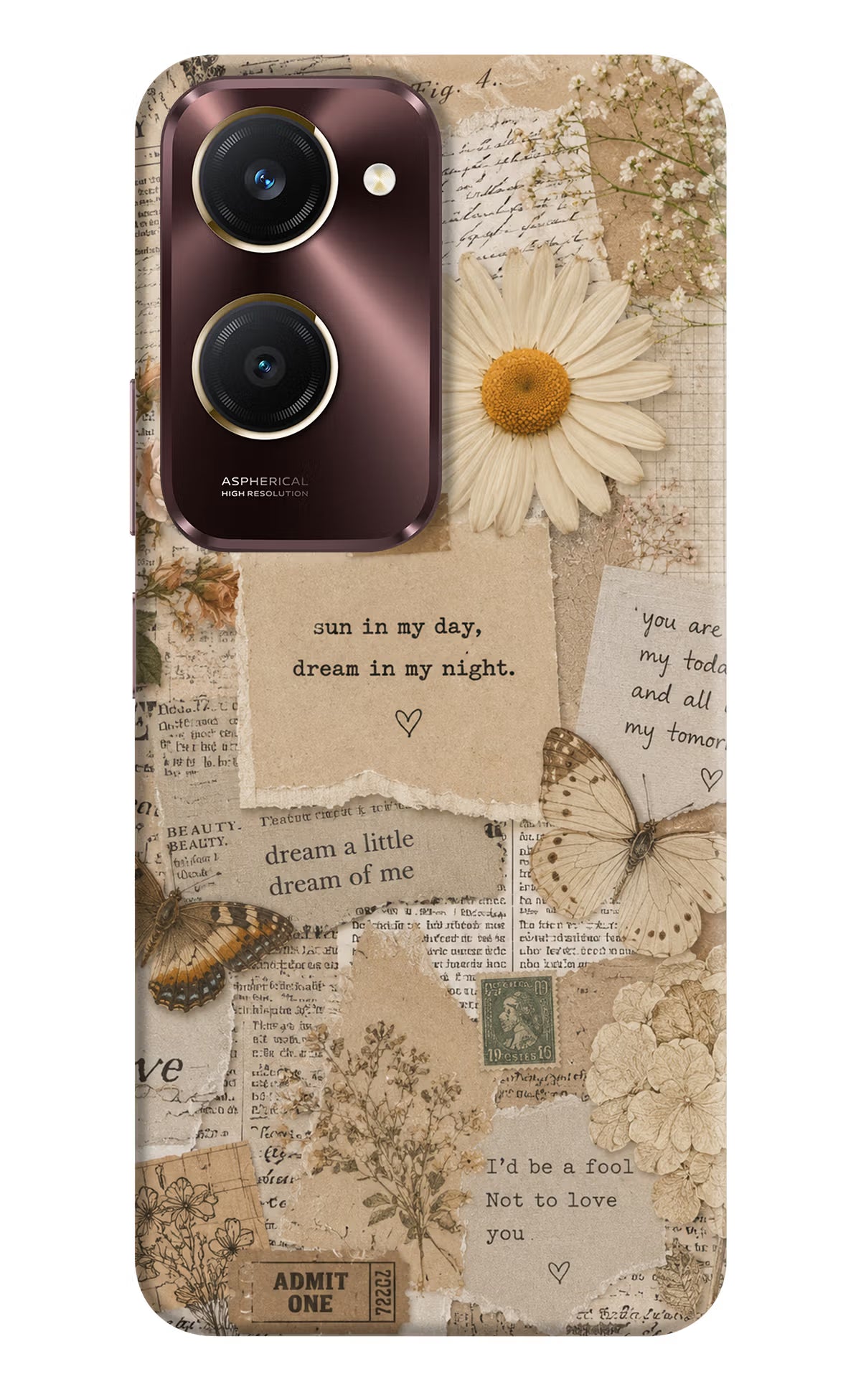 Vintage case Vivo Y28e 5G Back Cover