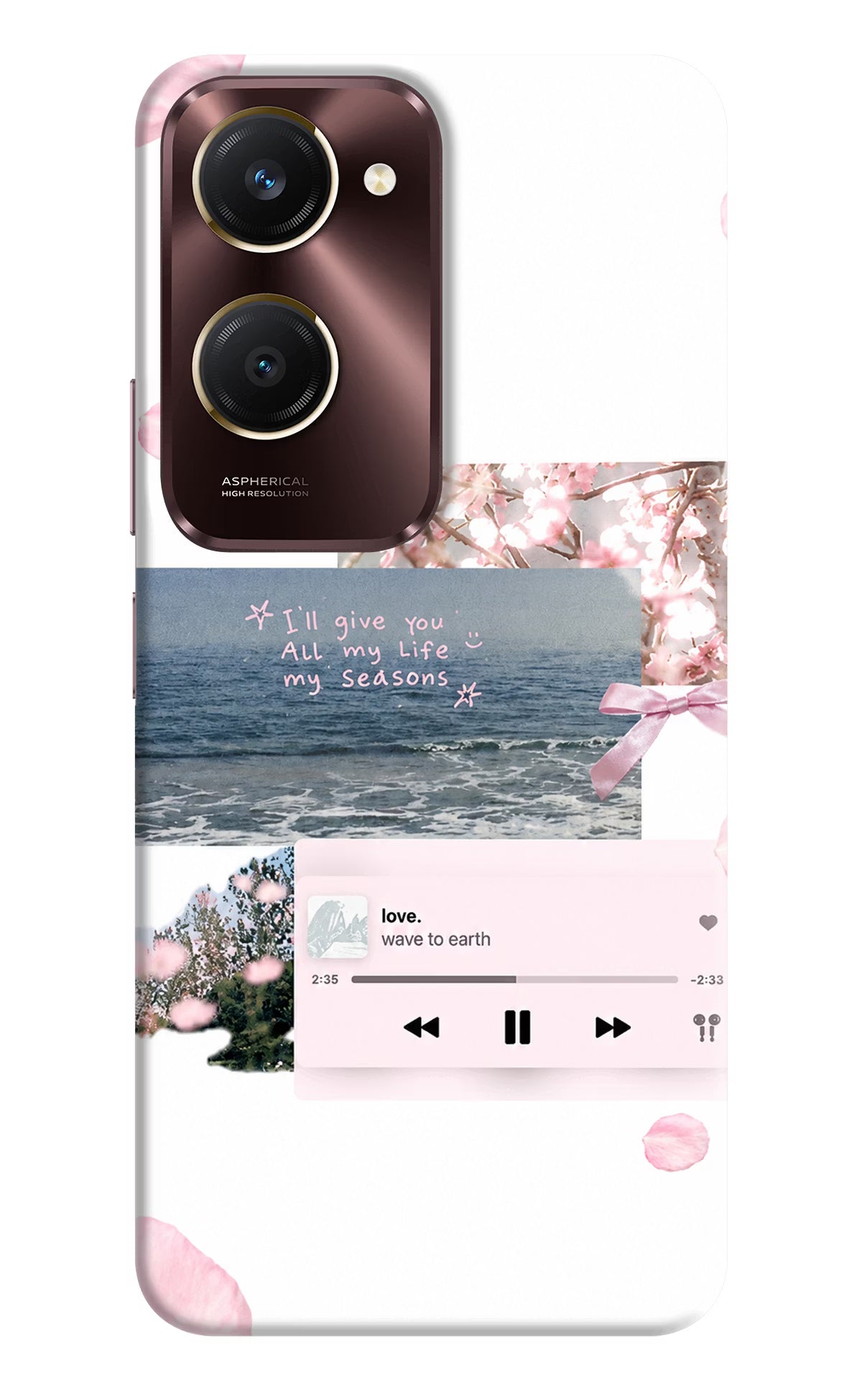 Wave to earth Vivo Y28e 5G Back Cover