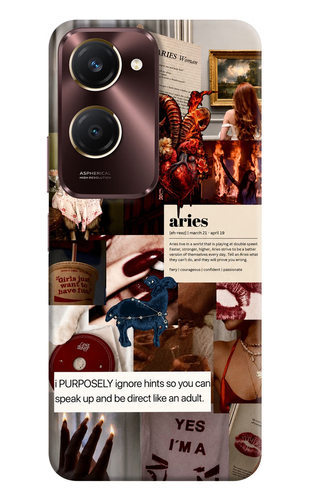 Zodiac Aries Vivo Y28e 5G Back Cover