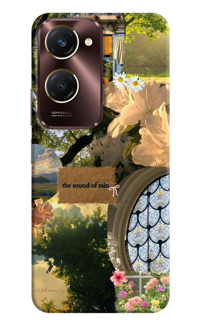 Rain Vivo Y28e 5G Hard Case Back Cover by Casekaro