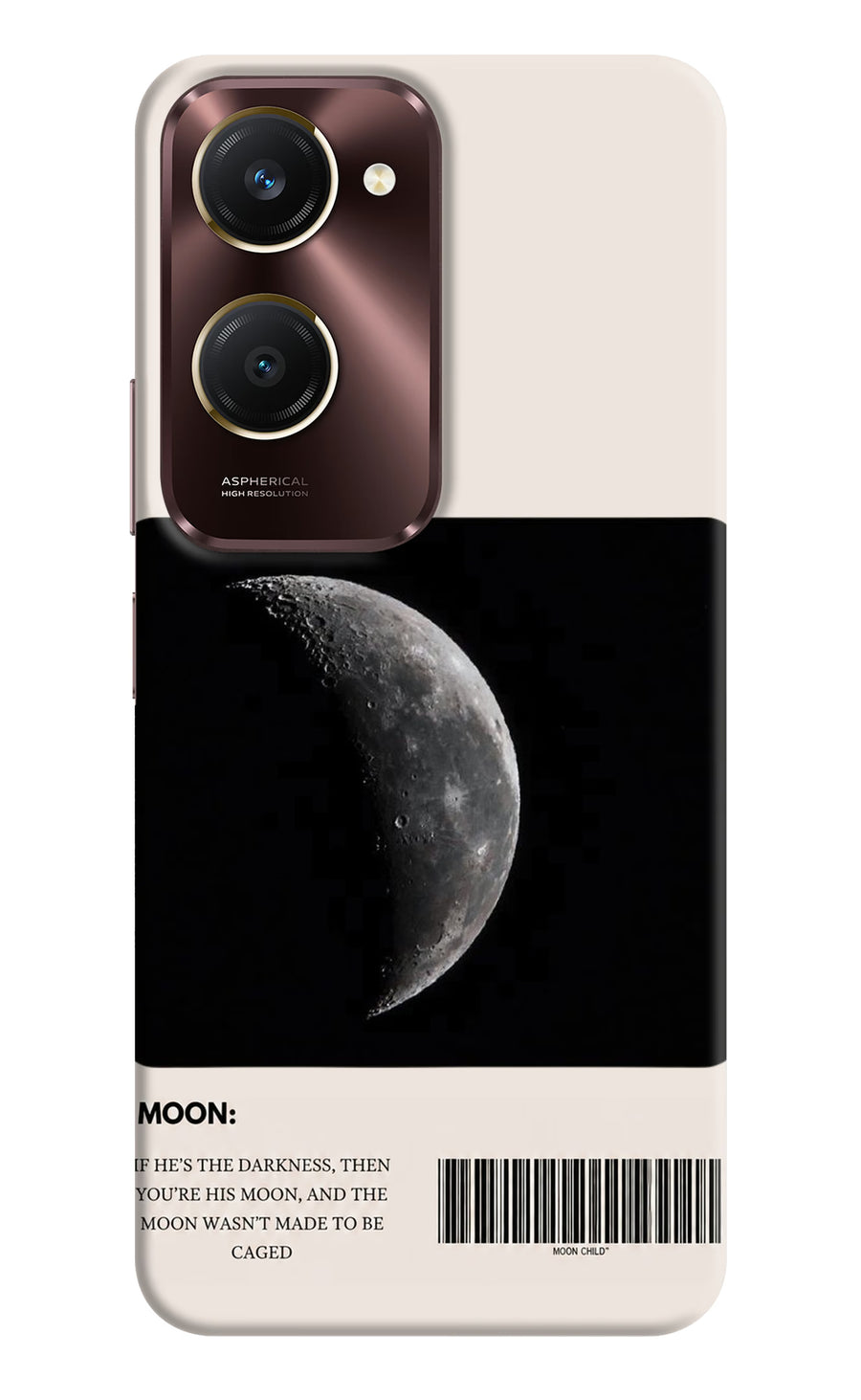 Moon Phase Vivo Y28e 5G Back Cover, Hard case