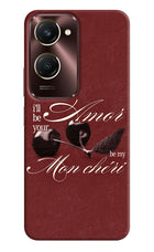 Velvet Cherry Vivo Y28e 5G Hard Case Back Cover by Casekaro