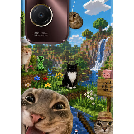 Minecraft Cat Chaos Vivo Y28e 5G Hard Case Back Cover by Casekaro