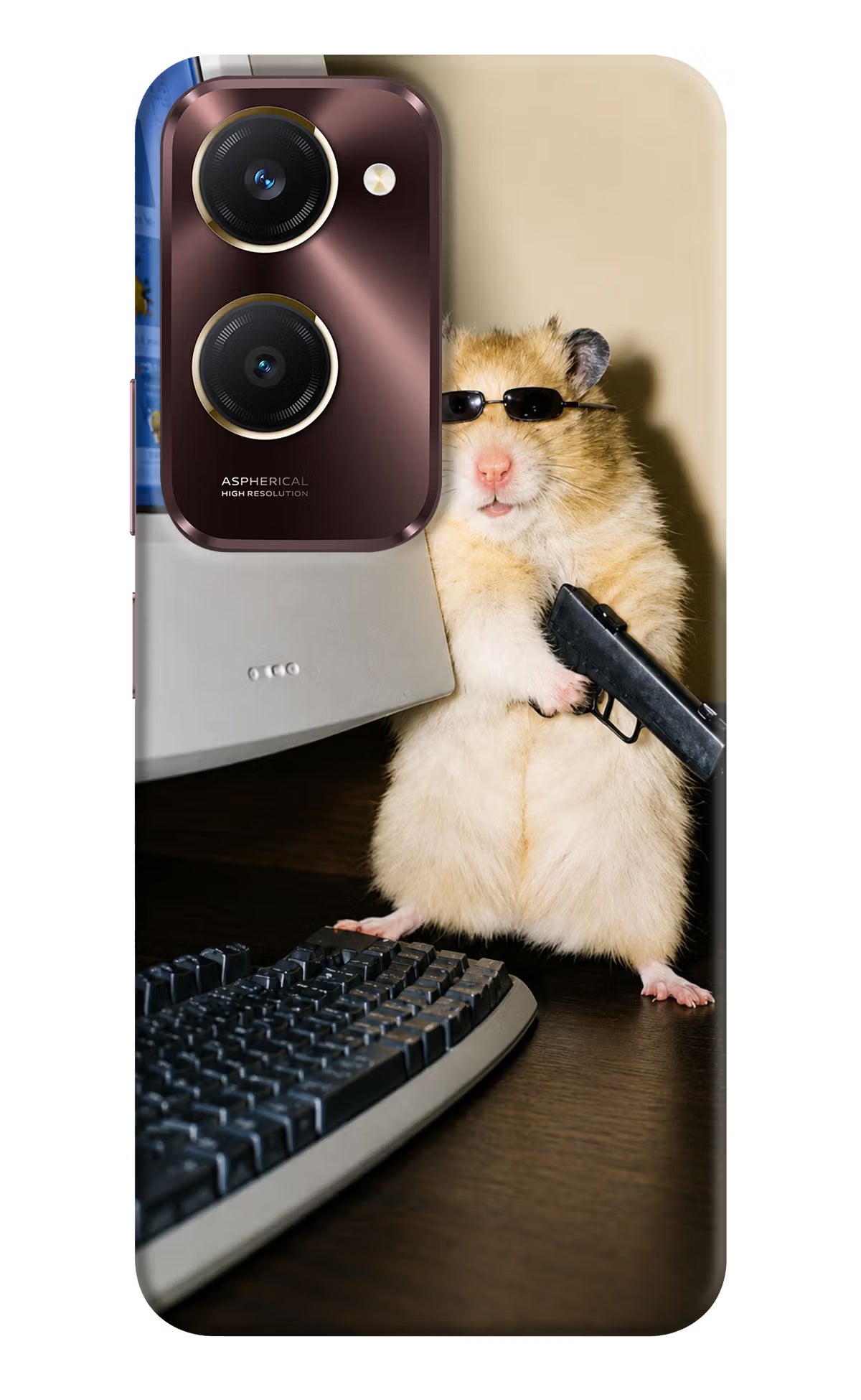 Hacker Hamster Vivo Y28e 5G Back Cover