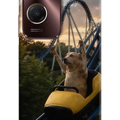 Rollercoaster Dog Vivo Y28e 5G Hard Case Back Cover by Casekaro