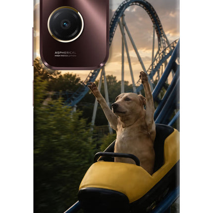 Rollercoaster Dog Vivo Y28e 5G Hard Case Back Cover by Casekaro