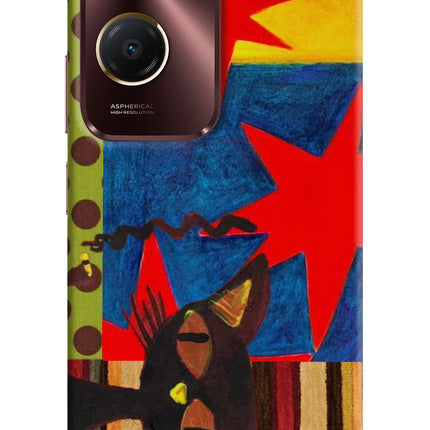 Pop Cat Vivo Y28e 5G Hard Case Back Cover by Casekaro