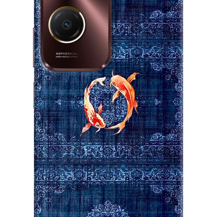 Koi Blue Vivo Y28e 5G Hard Case Back Cover by Casekaro