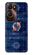 Koi Blue Vivo Y28e 5G Hard Case Back Cover by Casekaro