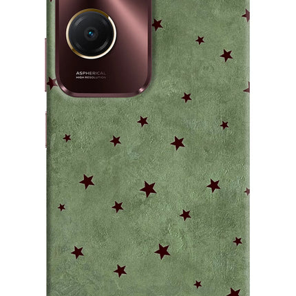 Green Stars Vivo Y28e 5G Hard Case Back Cover by Casekaro