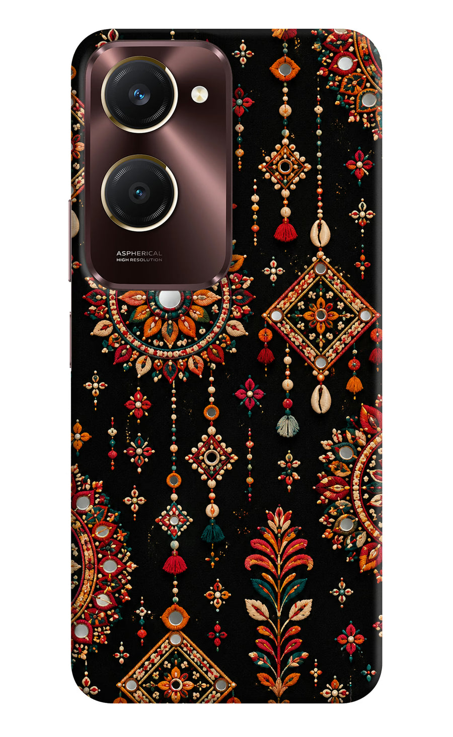 Boho Noir Vivo Y28e 5G Back Cover, Hard case