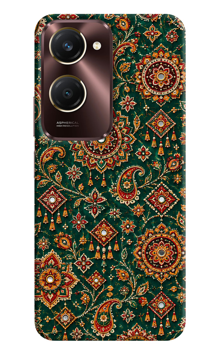 Green Pataka Vivo Y28e 5G Back Cover, Hard case