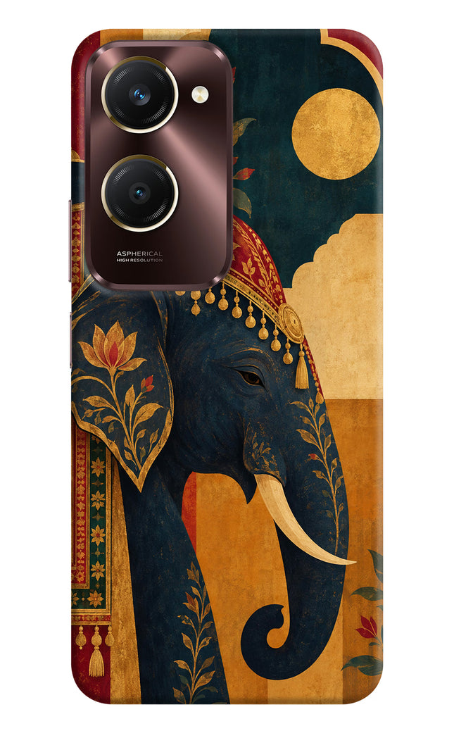 Royal Elephant Vivo Y28e 5G Hard Case Back Cover by Casekaro