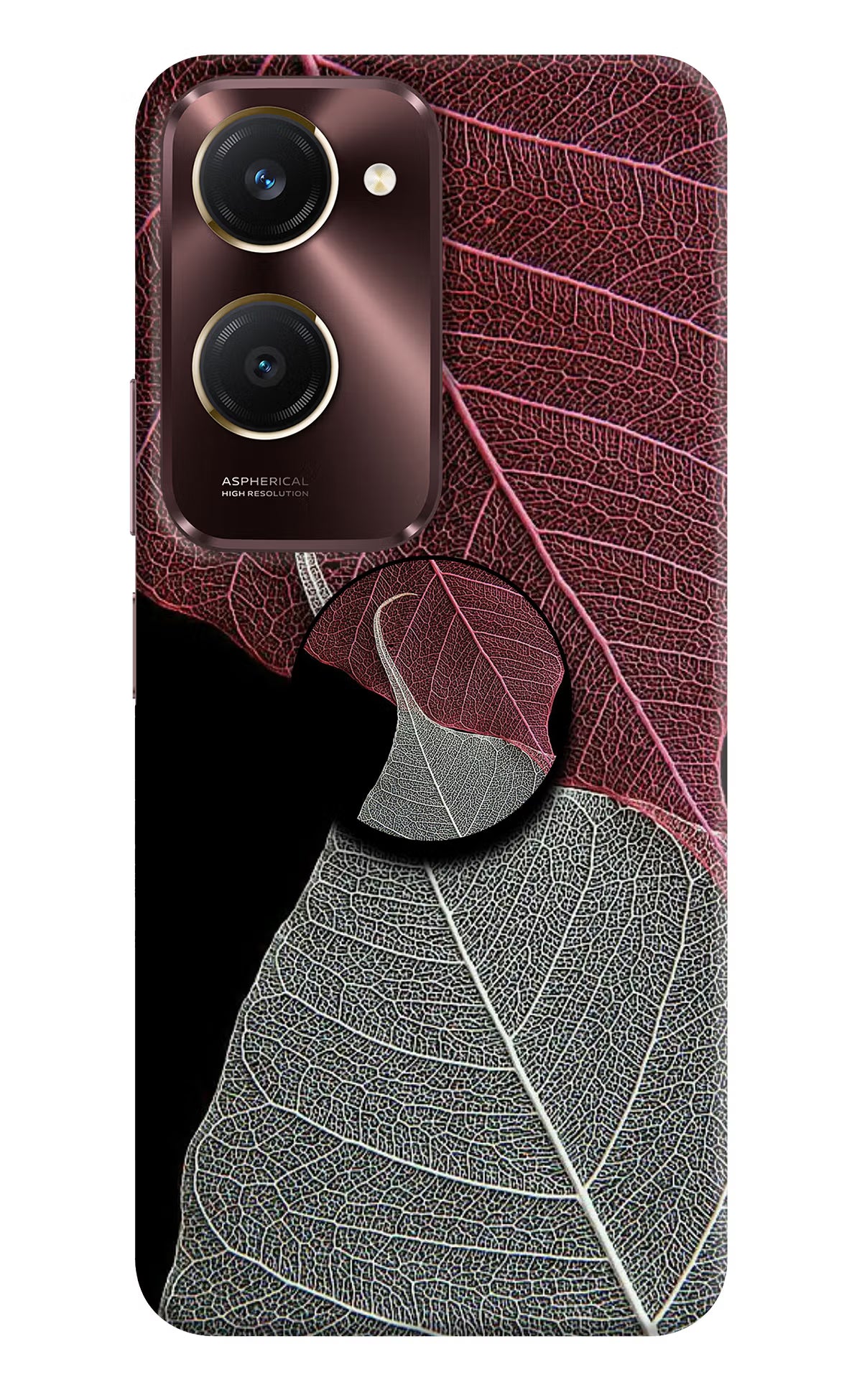 Leaf Pattern Vivo Y28e 5G Pop Case