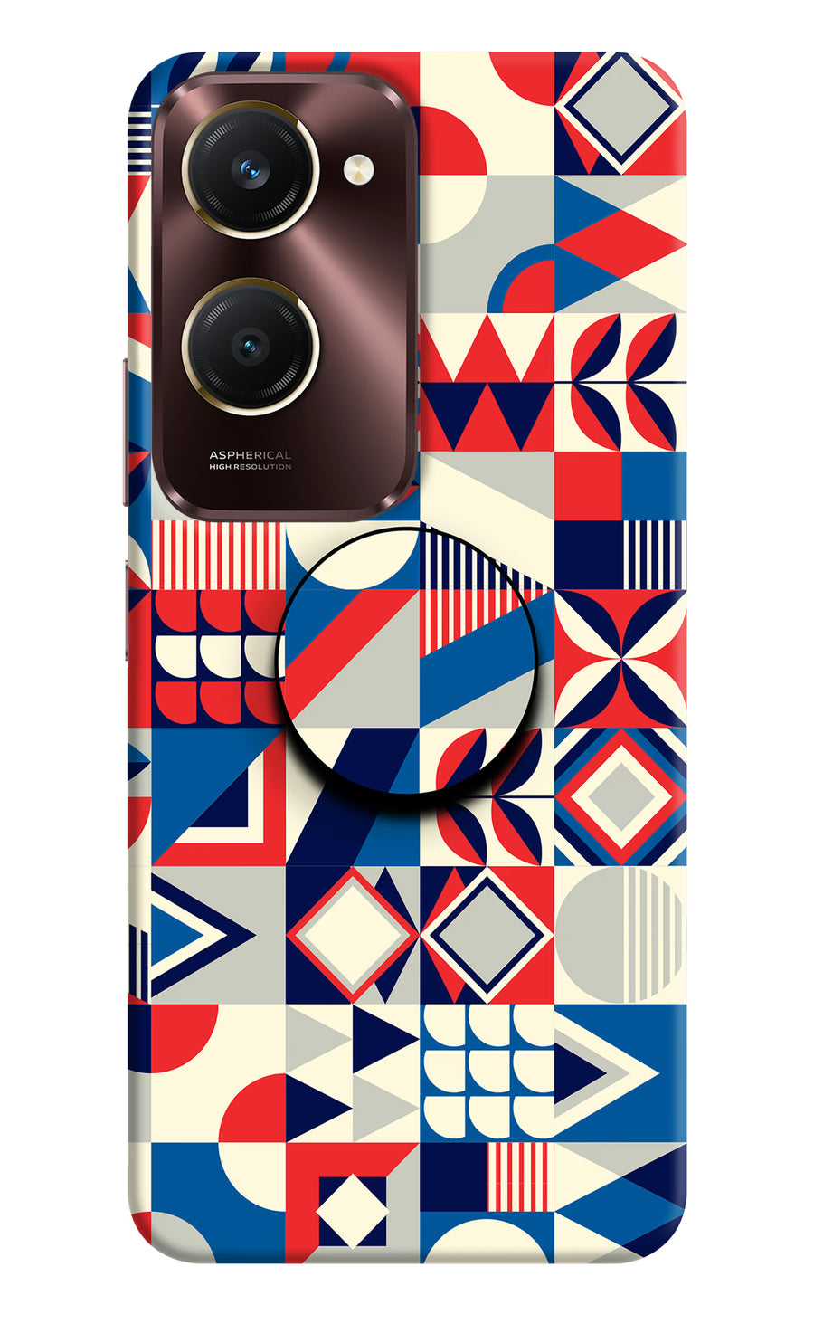 Colorful Pattern Vivo Y28e 5G Pop Case, Hard case