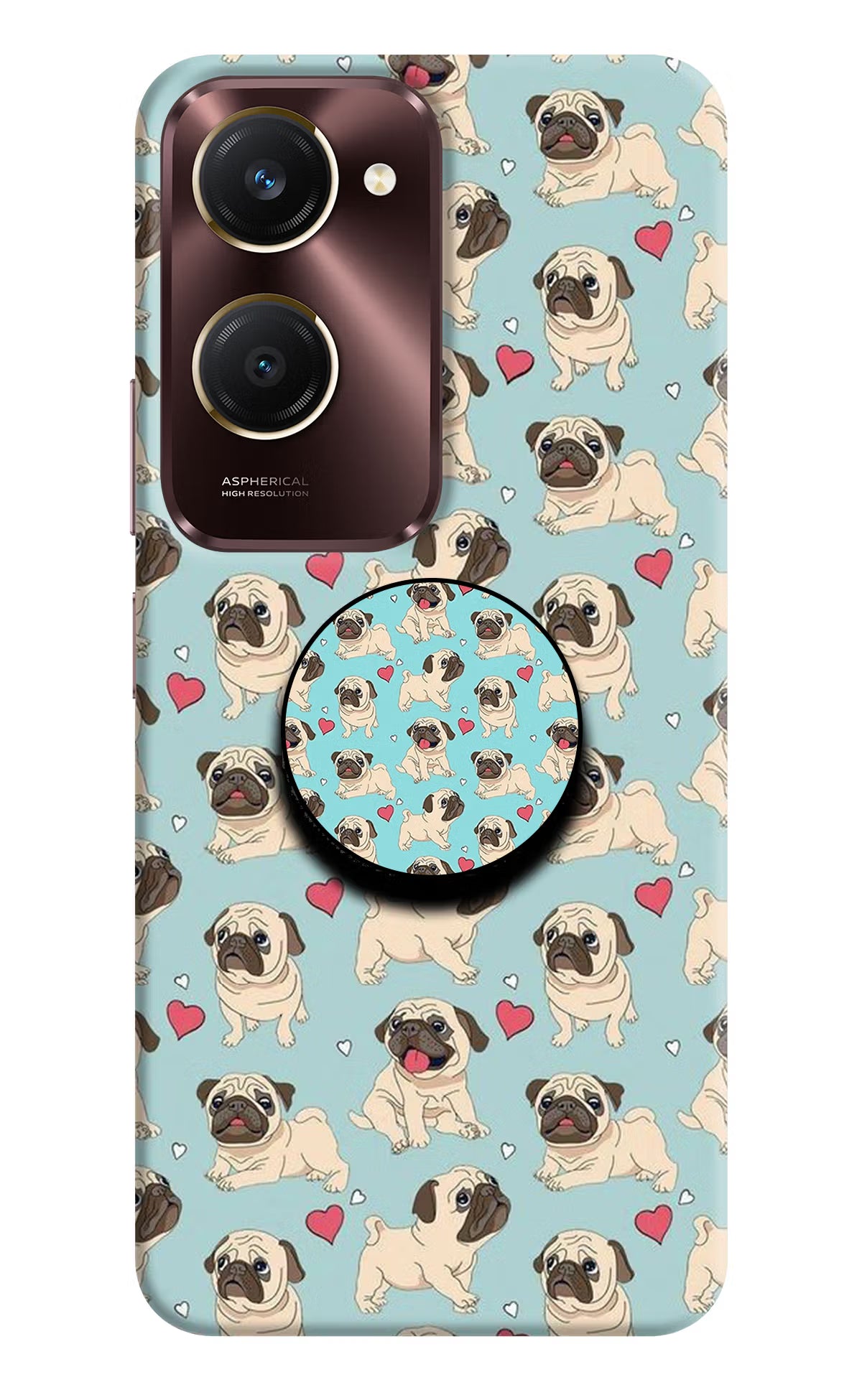 Pug Dog Vivo Y28e 5G Pop Case