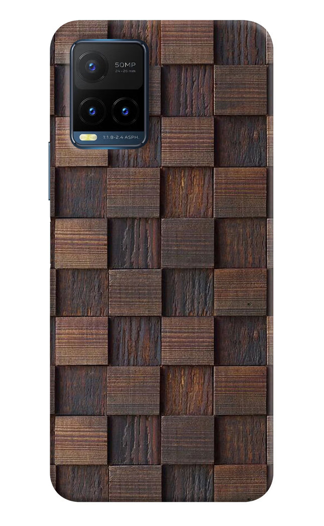 Wooden Cube Design Vivo Y21T Hard Case Back Cover by Casekaro