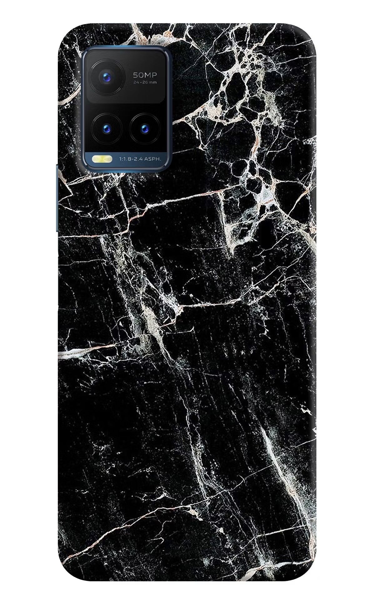 Black Marble Texture Vivo Y21T Back Cover