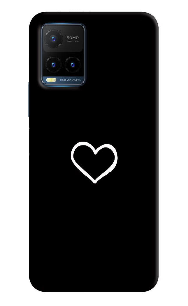 Heart Vivo Y21T Hard Case Back Cover by Casekaro