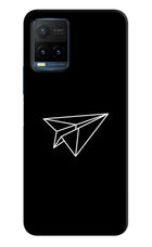 Paper Plane White Vivo Y21T Hard Case Back Cover by Casekaro