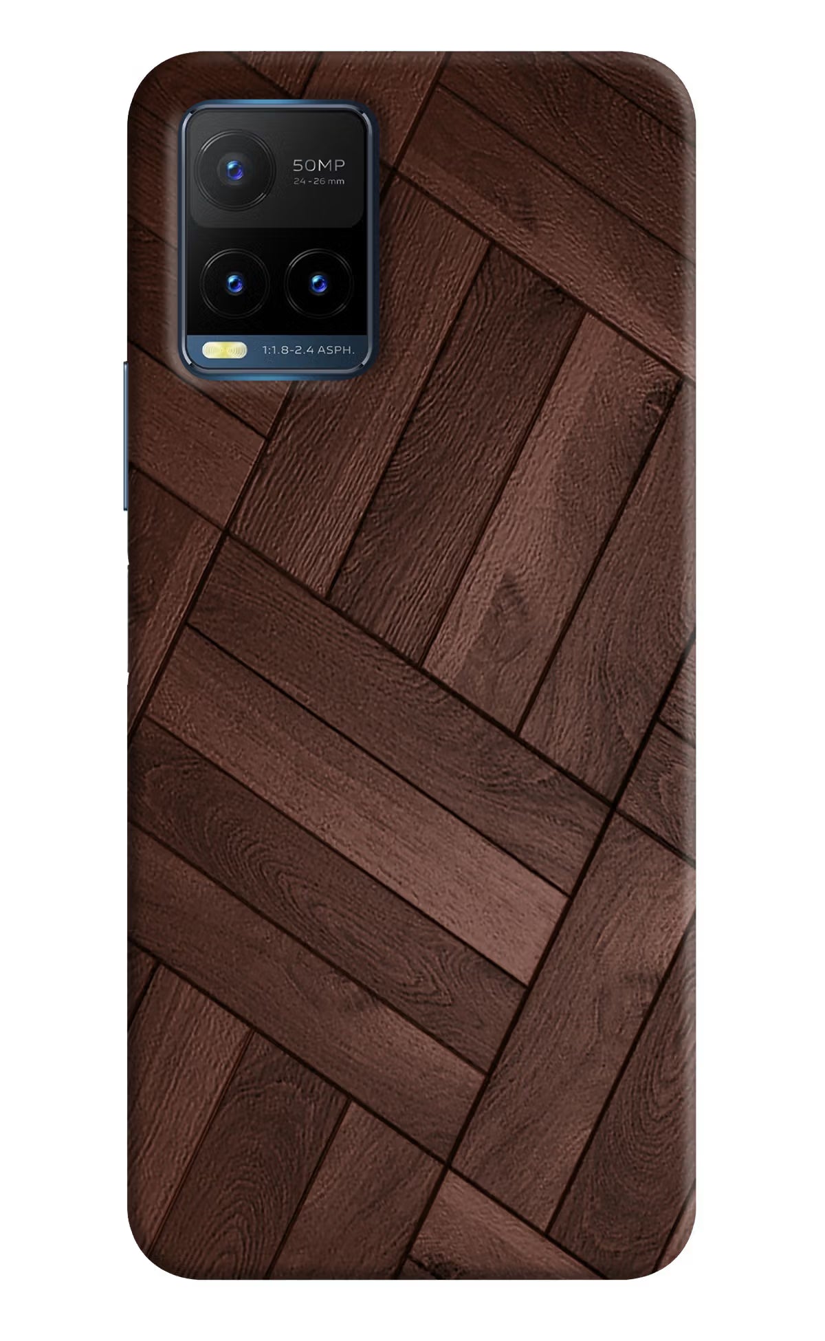 Wooden Texture Design Vivo Y21T Back Cover