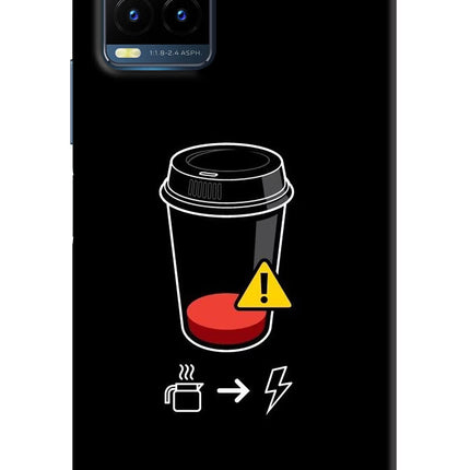Coffee Vivo Y21T Hard Case Back Cover by Casekaro