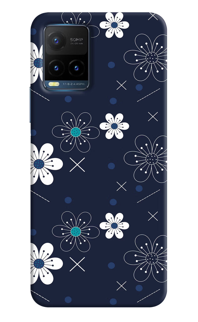 Flowers Vivo Y21T Hard Case Back Cover by Casekaro