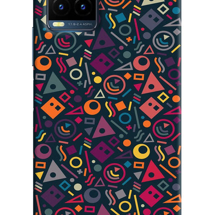 Geometric Abstract Vivo Y21T Hard Case Back Cover by Casekaro