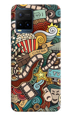 Cinema Abstract Vivo Y21T Hard Case Back Cover by Casekaro
