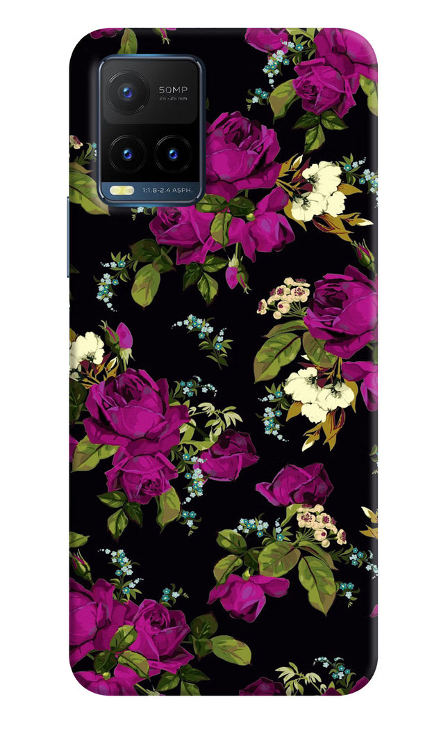 Flowers Vivo Y21T Hard Case Back Cover by Casekaro