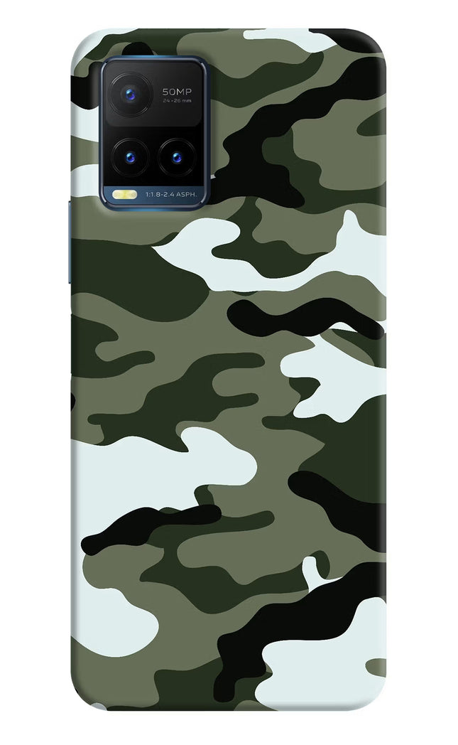 Camouflage Vivo Y21T Hard Case Back Cover by Casekaro